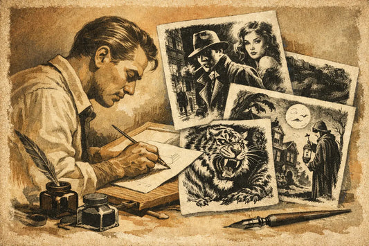 Why Black and White Ink Illustration Hits Hard