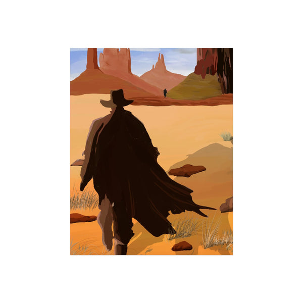 The Gunslinger Followed  Poster | Western Fine Art Print