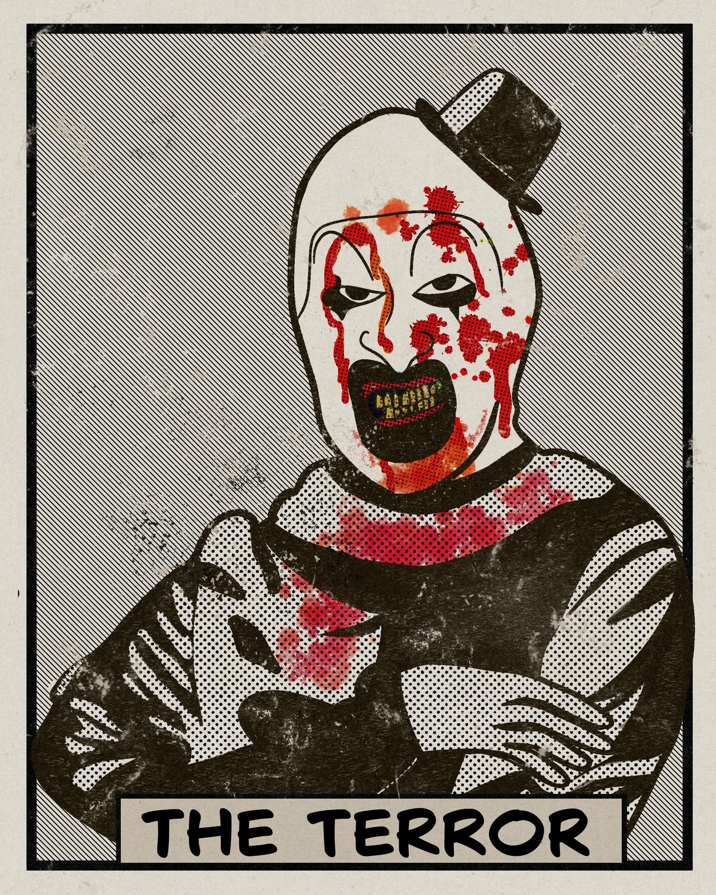 The Terror Gothic Tarot Card Art Print, Textured Matte Poster