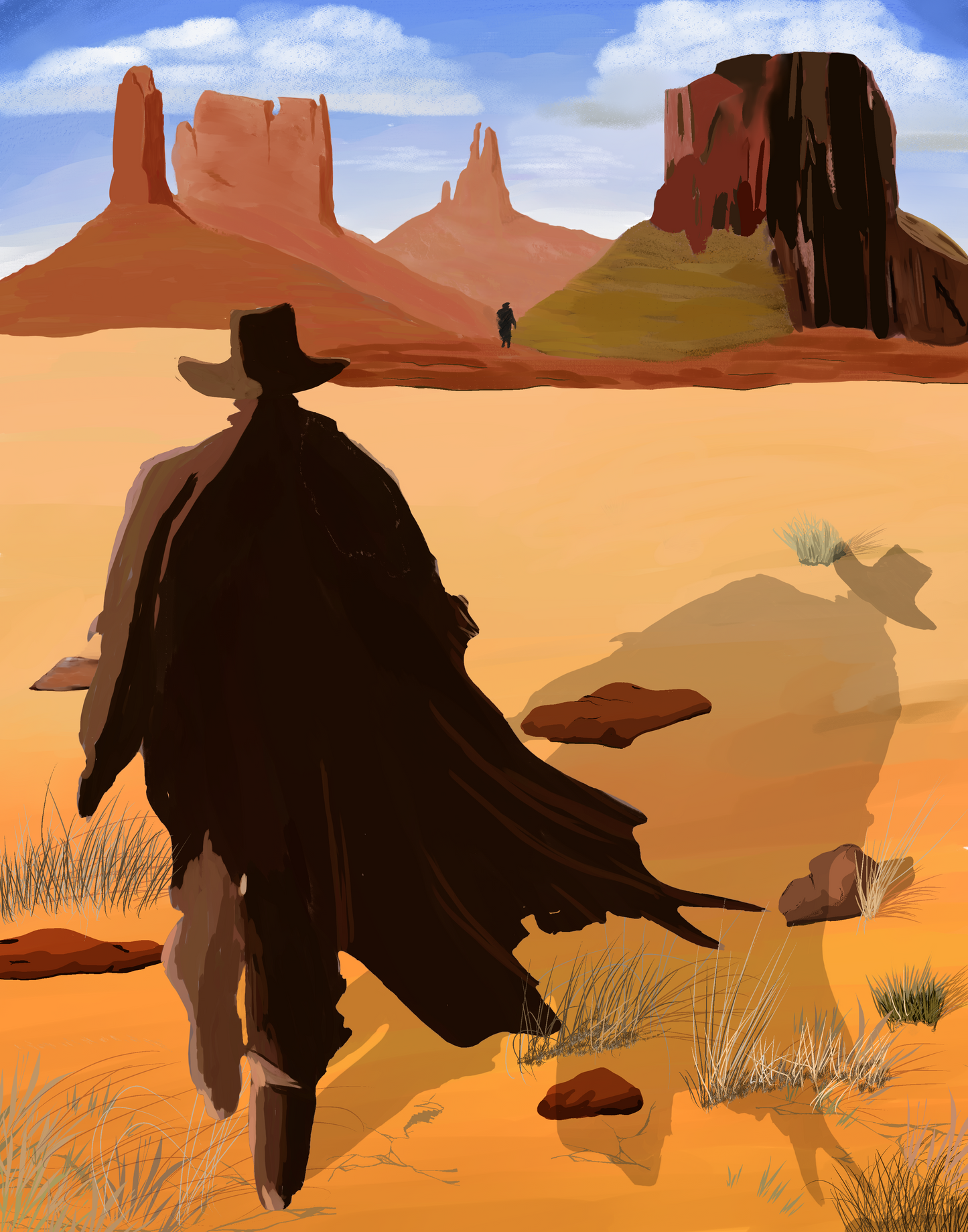 The Gunslinger Followed Poster | Western Fine Art Print