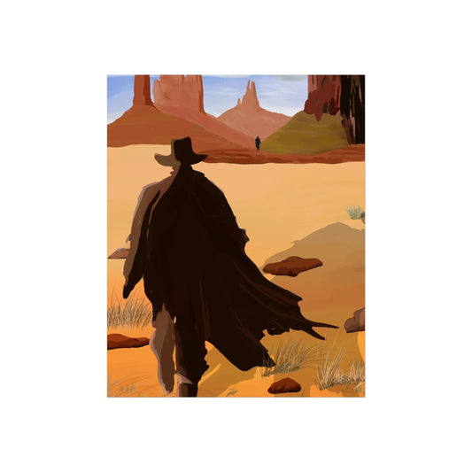 The Gunslinger Followed  Poster | Western Fine Art Print