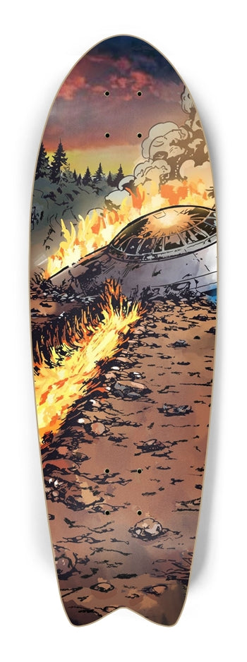 Area 51 Crash Site SkateBoard Deck 7 Ply Maple Multiple Styles